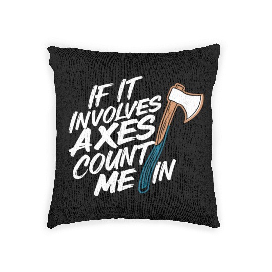 Axe Throwing Enthusiasts Championship Precision Woven Pillows