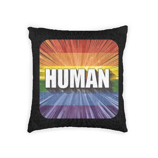 LGBTQ Human Woven Pillows