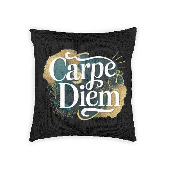 Carpe Diem Woven Pillows