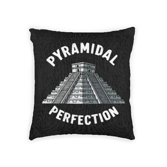 Aztec Pyramid Mayan Indigenous Mexican Aztec Woven Pillows