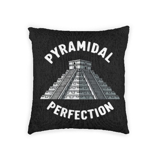 Aztec Pyramid Mayan Indigenous Mexican Aztec Woven Pillows