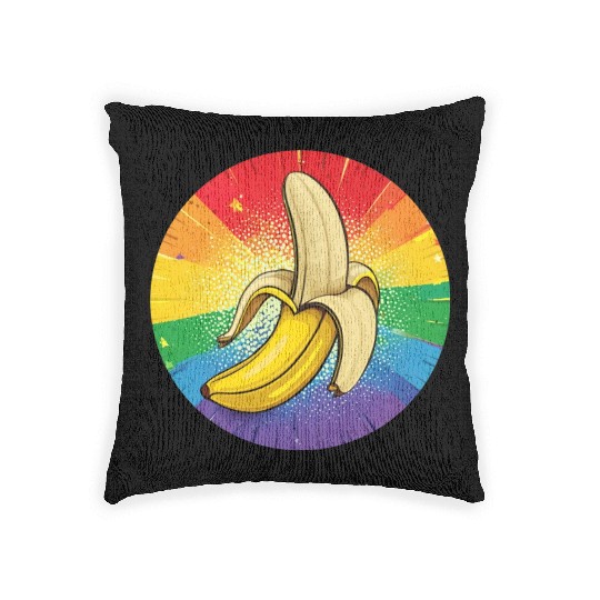 LGBTQ Banana Woven Pillows