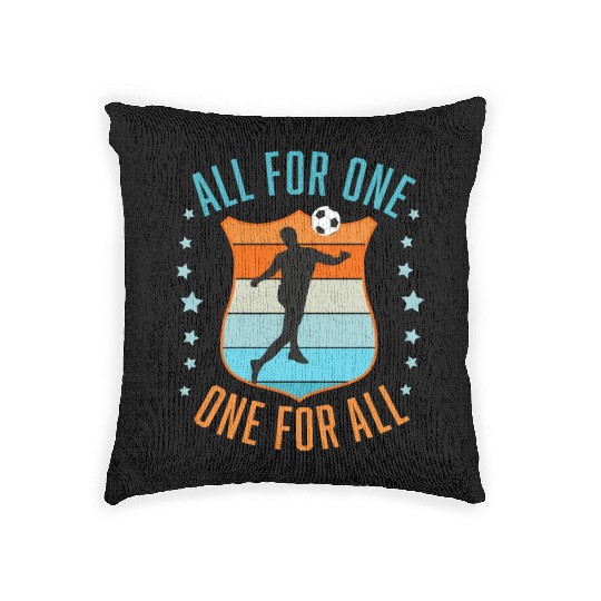 Soccer Team Spirit Woven Pillows