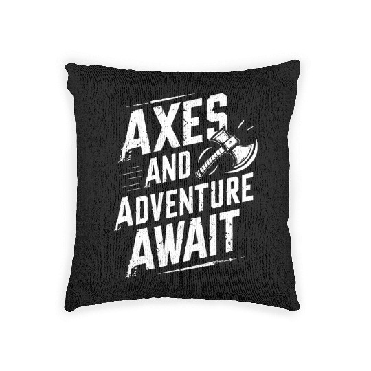 Axe Throwing Enthusiasts Championship Precision Woven Pillows