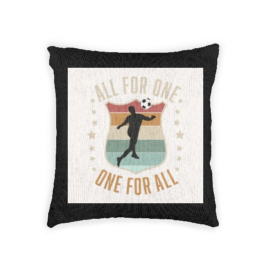 Soccer Team Spirit Woven Pillows