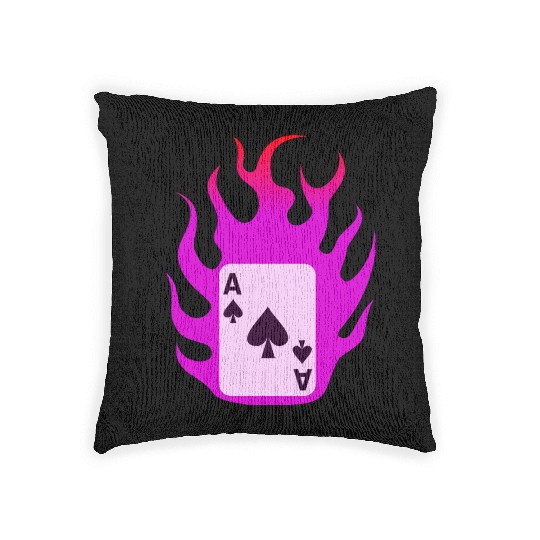 Flaming Card - X-men Woven Pillows