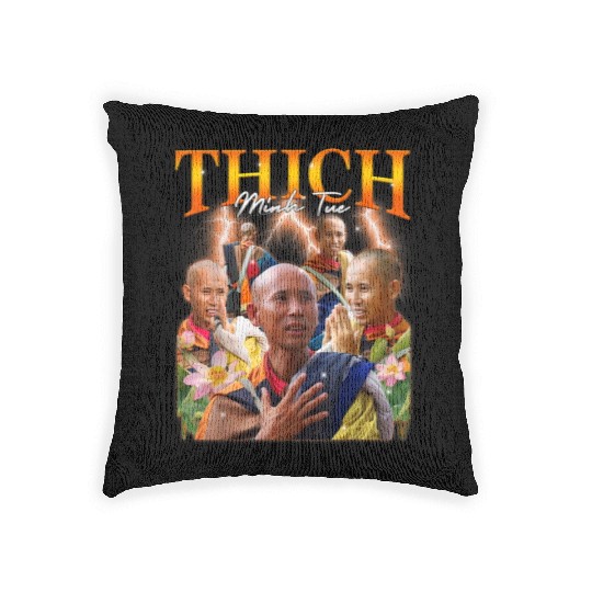 Monk Thich Minh Tue Bootleg Woven Pillows