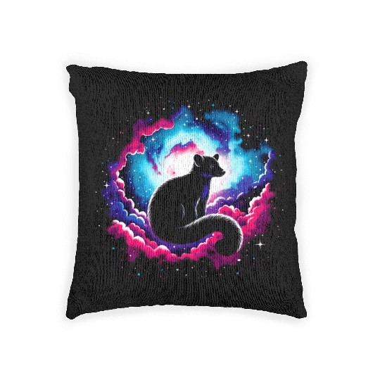 Cool Platypus Galaxy Space Art Woven Pillows