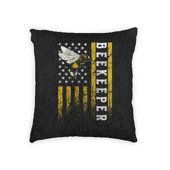 Beekeeper Nature Insects Woven Pillows