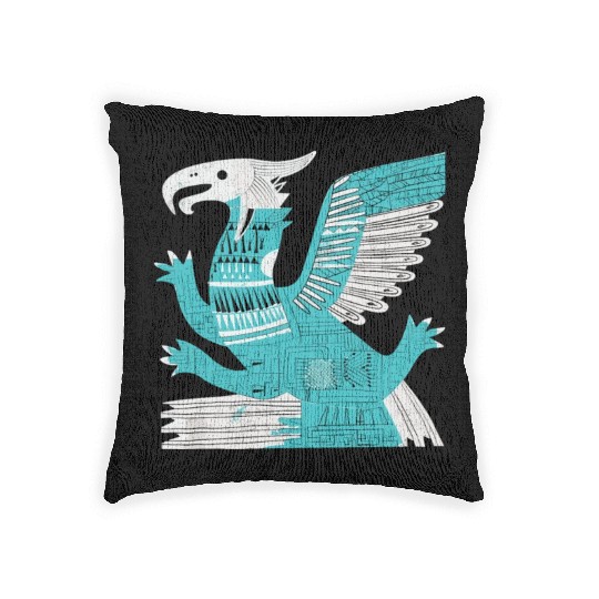 Aztec God Ancient Mythology Quetzalcoatl Woven Pillows