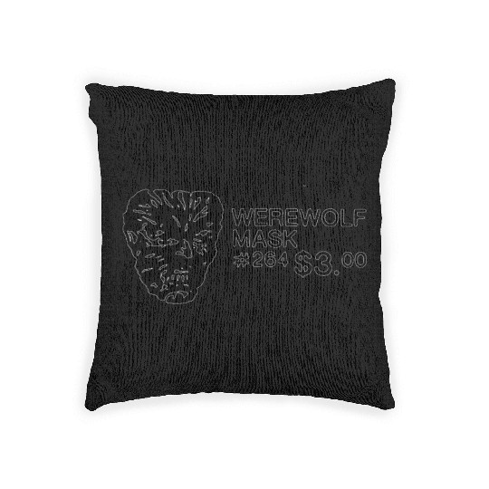 WEREWOLF MASK Woven Pillows