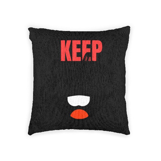 Keep Smiling - Big Smile, joyful design Woven Pillows