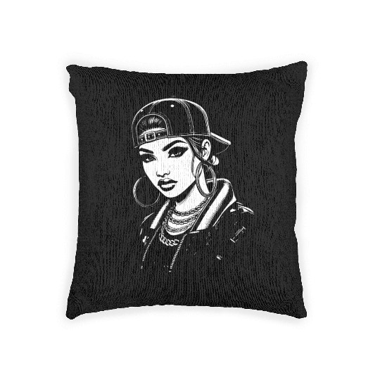 Hip Hop Beauty Woven Pillows