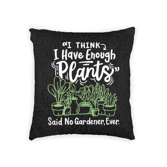 Gardening Plants Gardener Woven Pillows