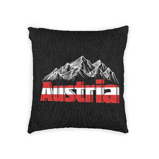 Austria Holiday Eagle Alps Mountains Gift Woven Pillows
