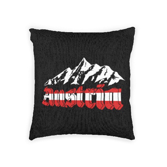 Austria Holiday Eagle Alps Mountains Gift Woven Pillows