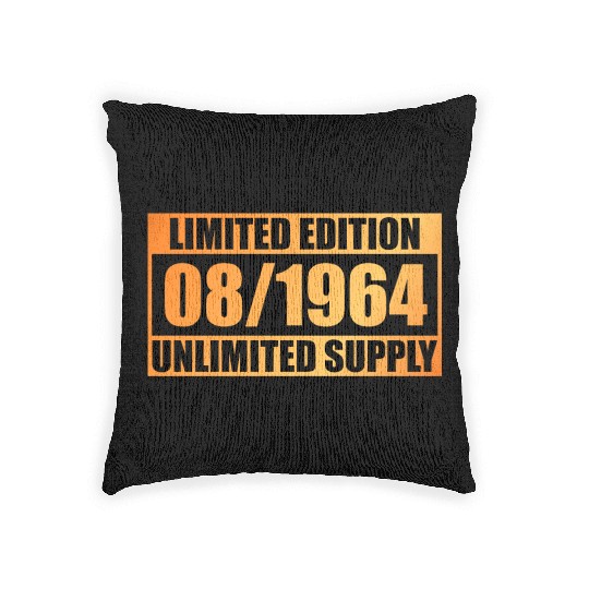 60th birthday Limited Edition - ꝏ Supply 08/1964 Woven Pillows