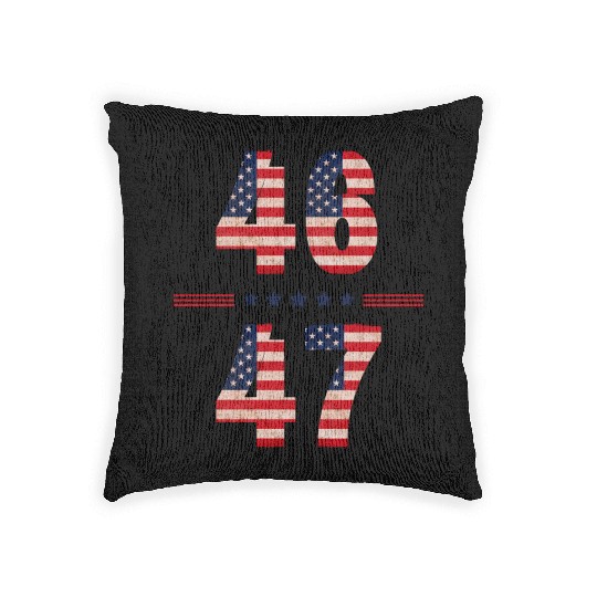 46 will be the 47th President of merica Woven Pillows