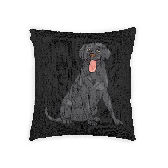 Dog - Black Lab Woven Pillows