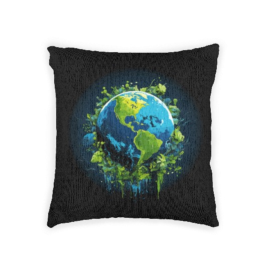 Respect Your Mother Earth Day Save Our Planet Woven Pillows