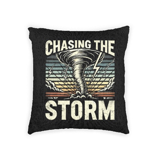 Tornado Chasing Adventures: Embrace Nature's Fury Woven Pillows