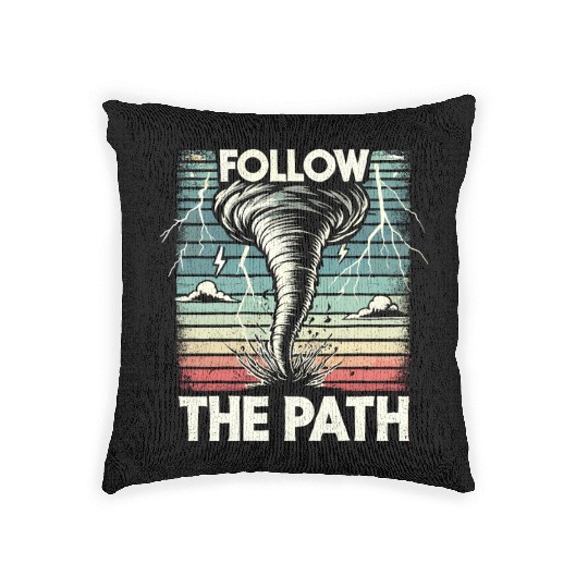 Tornado Chasing Adventures: Embrace Nature's Fury Woven Pillows