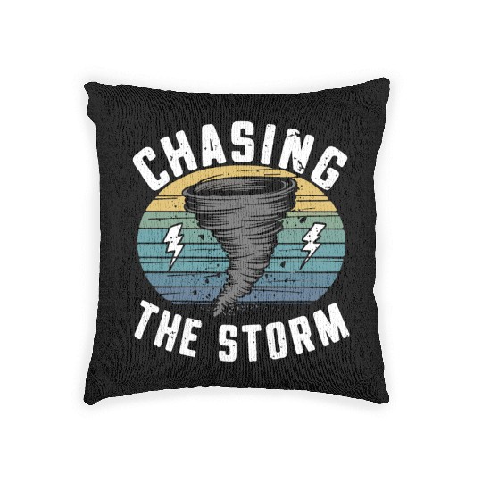 Tornado Chasing Adventures: Embrace Nature's Fury Woven Pillows
