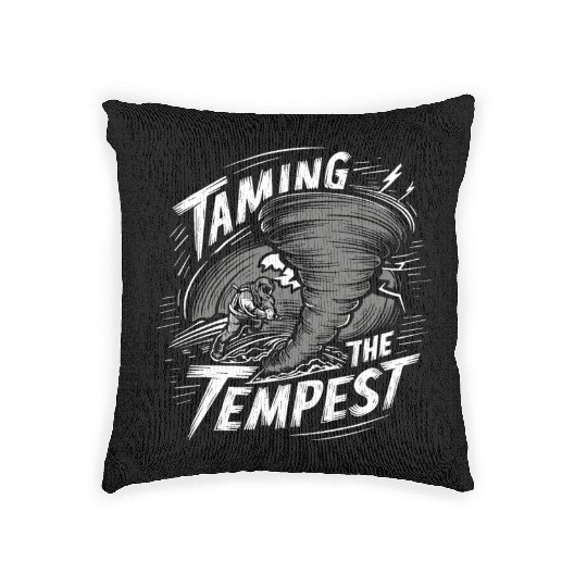 Tornado Chasing Adventures: Embrace Nature's Fury Woven Pillows