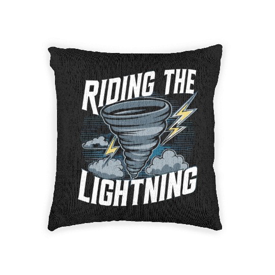 Tornado Chasing Adventures: Embrace Nature's Fury Woven Pillows