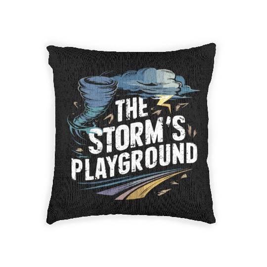 Tornado Chasing Adventures: Embrace Nature's Fury Woven Pillows