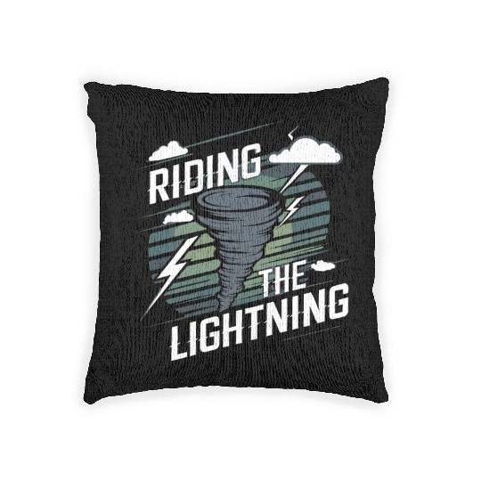 Tornado Chasing Adventures: Embrace Nature's Fury Woven Pillows
