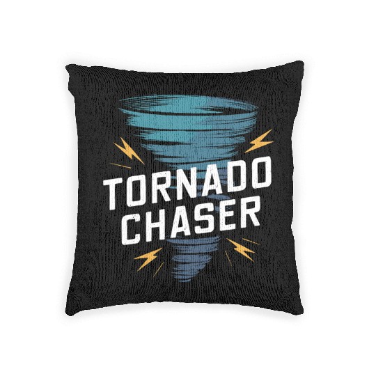 Tornado Chasing Adventures: Embrace Nature's Fury Woven Pillows