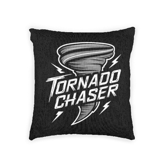 Tornado Chasing Adventures: Embrace Nature's Fury Woven Pillows