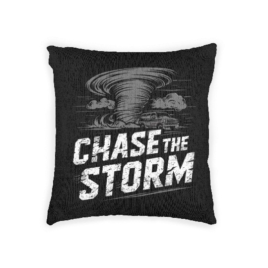 Tornado Chasing Adventures: Embrace Nature's Fury Woven Pillows