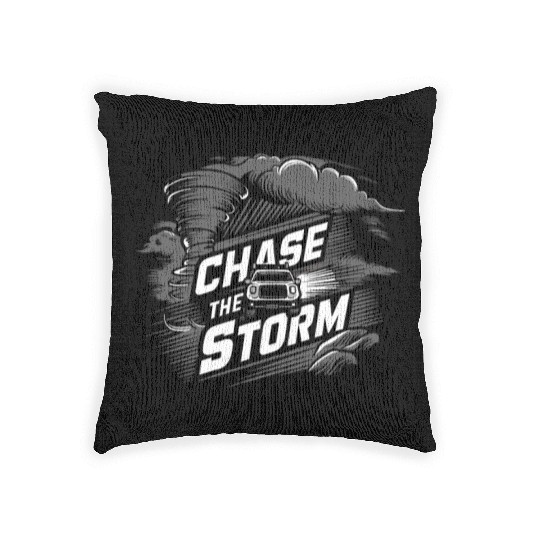 Tornado Chasing Adventures: Embrace Nature's Fury Woven Pillows