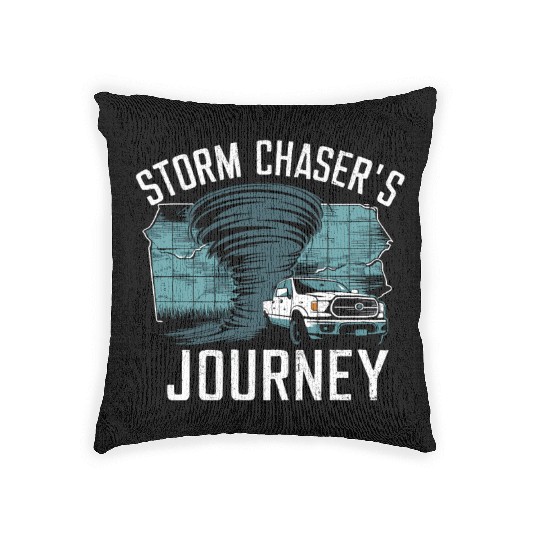 Tornado Chasing Adventures: Embrace Nature's Fury Woven Pillows
