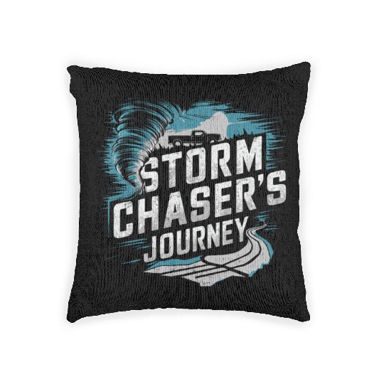 Tornado Chasing Adventures: Embrace Nature's Fury Woven Pillows