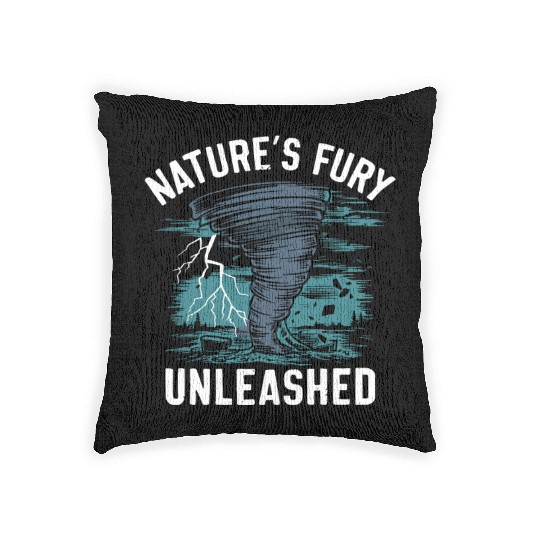 Tornado Chasing Adventures: Embrace Nature's Fury Woven Pillows