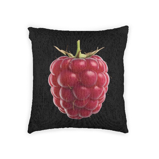 Raspberry Realistic Woven Pillows