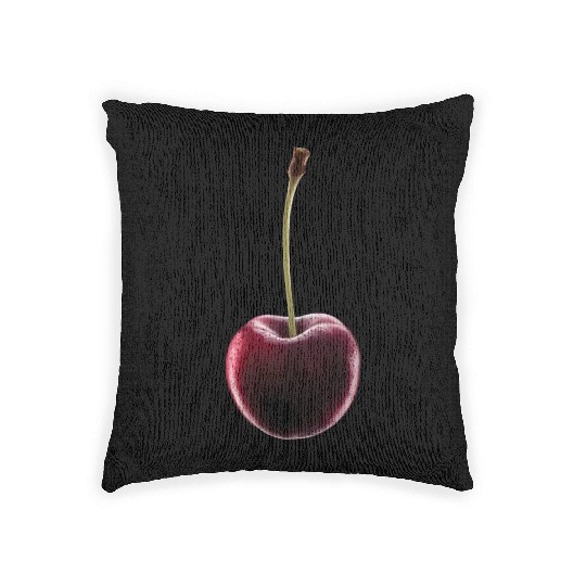 Cherry Realistic Woven Pillows