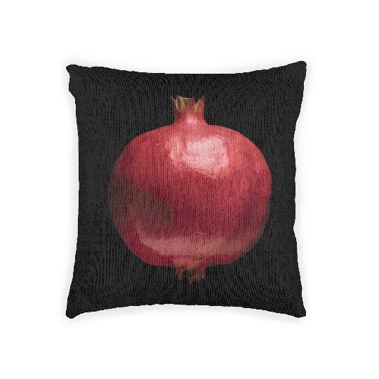 Pomegranate Realistic Woven Pillows