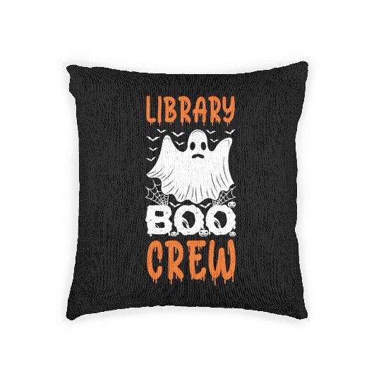 Libary Boo Crew Woven Pillows