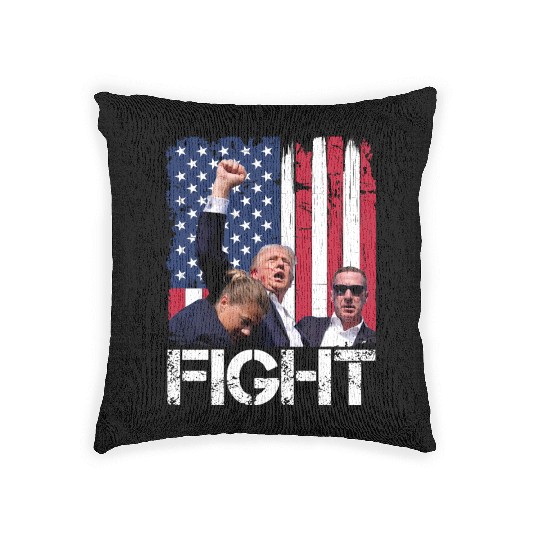 President Trump Assassination Attempt Trump 2024 Woven Pillows