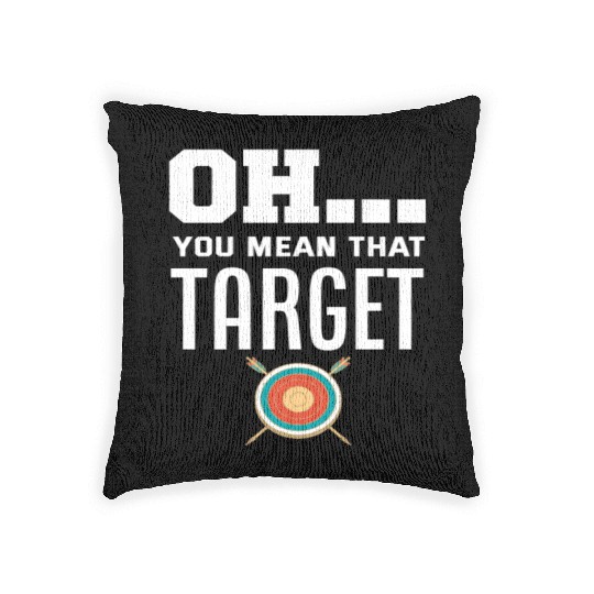 Archer Archery Pun Woven Pillows