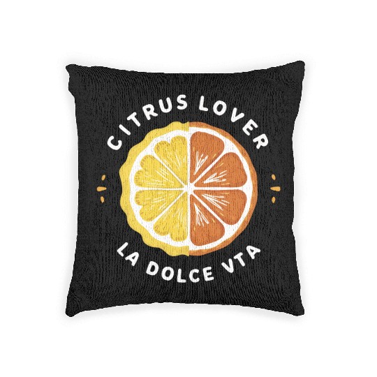 Citrus Lover la Dolce Vita Woven Pillows