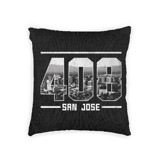 Vintage San Jose 408 Woven Pillows