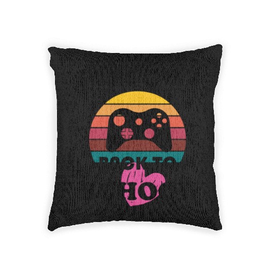 Game Over back to school Woven Pillows