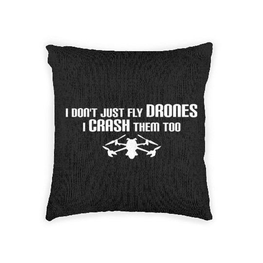 FPV Drone Crash Quadrocopter Drones Woven Pillows