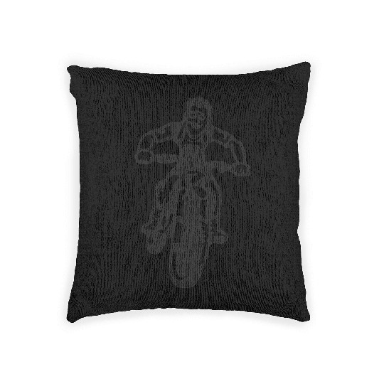 Wheelie Silly: Dirt Bike Comics & Rider Fails 002 Woven Pillows