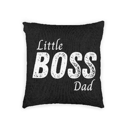 Little Boss Daddy Baby Children Toddler Boy Woven Pillows